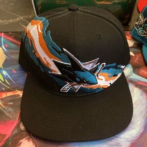 Black Cap with Shark Embroidery